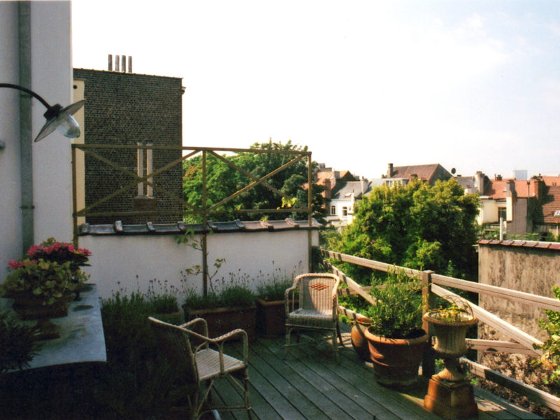 Pierre De Doncker - rénovations - rue de Pavie - terrasse